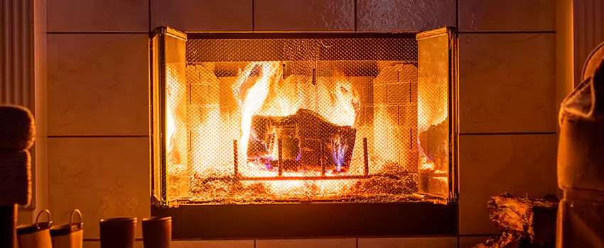 Mendota Hearth Landscape Fireplace Installation in Phenix City, Alabama